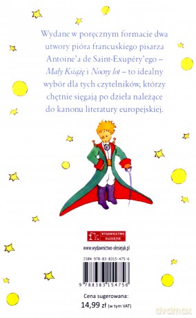Mały Książę. Nocny lot (pocket) - Antoine de Saint-Exupery [KSIĄŻKA]