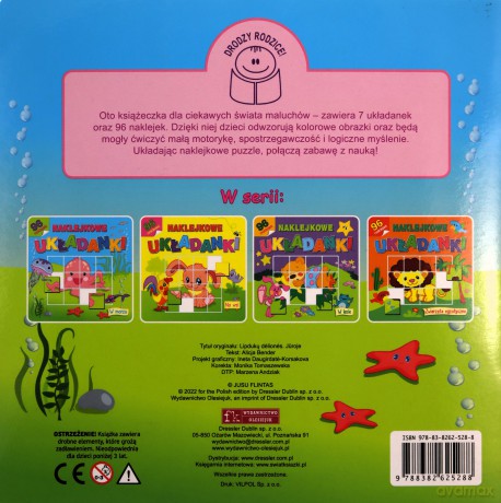 Naklejkowe układanki. W morzu [KSIĄŻKA]