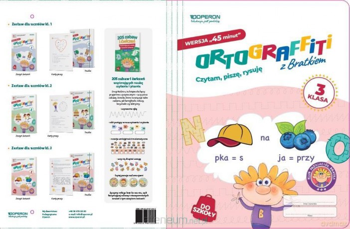 Teczka do zestawu Ortograffiti z Bratkiem 3 45 min [KSIĄŻKA]