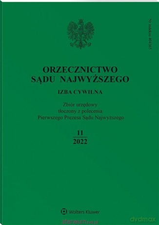 Orzecznictwo Sądu Najwyższego 11/2022 [KSIĄŻKA]