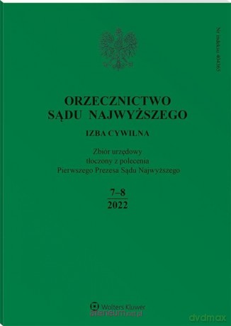 Orzecznictwo Sądu Najwyższego 7-8/2022 [KSIĄŻKA]