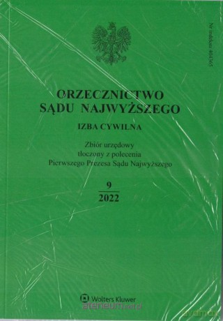 Orzecznictwo Sądu Najwyższego 9/2022 [KSIĄŻKA]