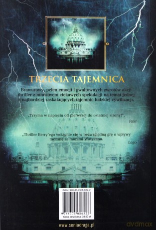 Trzecia Tajemnica - Berry Steve [KSIĄŻKA]