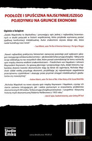 Keynes Kontra Hayek. Spór, Który Zdefiniował Współczesną Ekonomię. - Wapshott Nicholas [KSIĄŻKA]