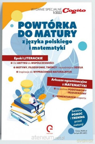 Powtórka do matury j.pol i matematyka 1/2022 [KSIĄŻKA]
