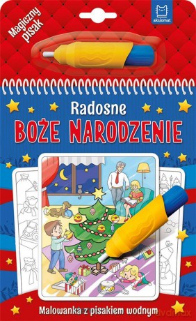 Radosne Boże Narodzenie. Malowanka z pisakiem - Anna Podgórska [KSIĄŻKA]