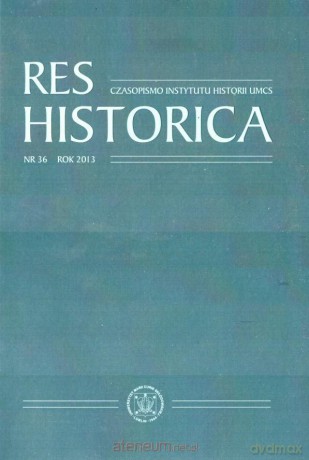Res Historica (Tom 36) - Dariusz Słapek [KSIĄŻKA]