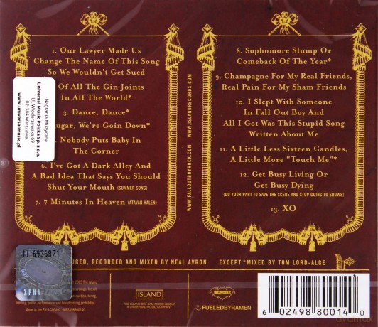 Fall Out Boy: From Under The Cork Tree [CD]