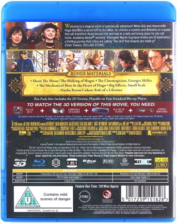 Hugo (Hugo i jego wynalazek) [Blu-Ray 3D]