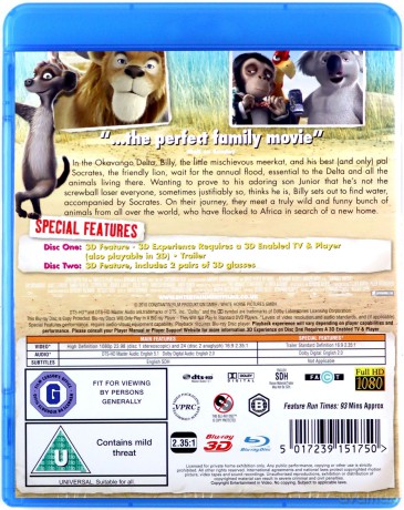 Animal United (Safari) [Blu-Ray 3D]