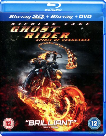 Ghost Rider: Spirit of Vengeance [Blu-Ray 3D]+[DVD]