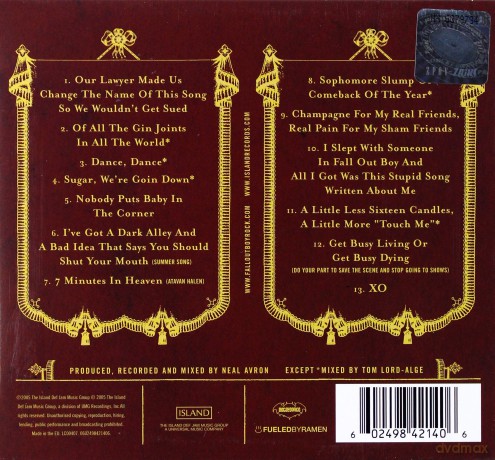 Fall Out Boy: From Under The Cork Tree (slidepack) [CD]