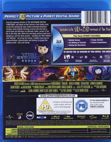 Coraline (Koralina i tajemnicze drzwi) [Blu-Ray 3D]