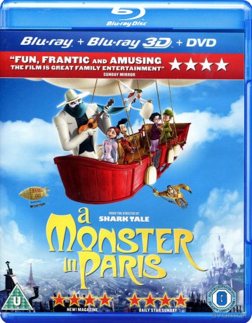 Monster in Paris (Przygoda w Paryżu) [Blu-Ray 3D]+[DVD]