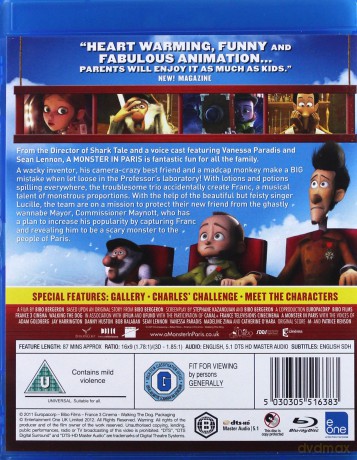 Monster in Paris (Przygoda w Paryżu) [Blu-Ray 3D]+[DVD]