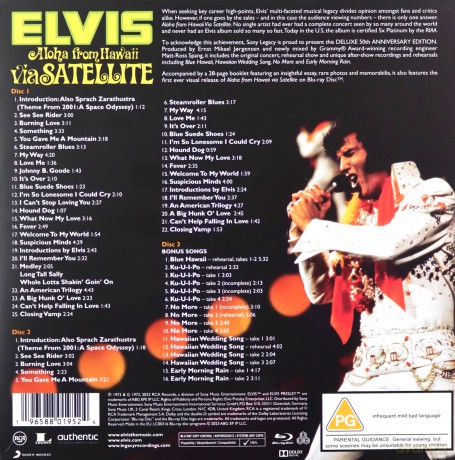 Elvis Presley: Aloha From Hawaii Via Satellite [3CD]+[Blu-Ray]