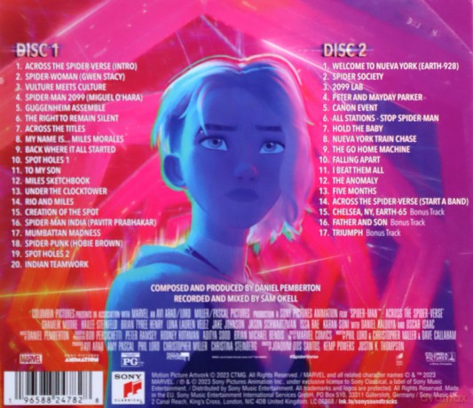 Spider-Man: Across the Spider-Verse soundtrack (Spider-Man: Poprzez multiwersum) (Daniel Pemberton) [2CD]