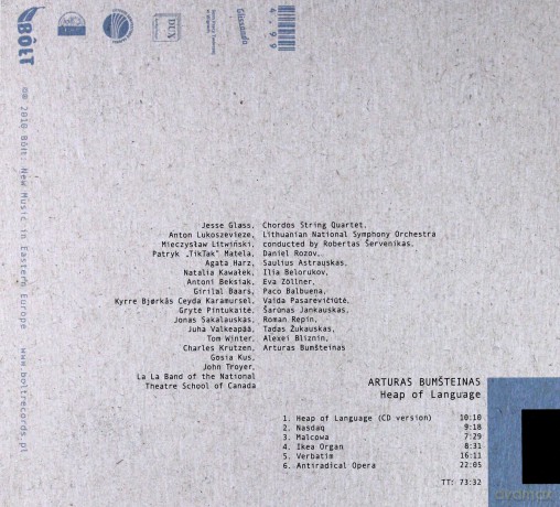 Heap of Language - Arturas Bumsteinas [CD]