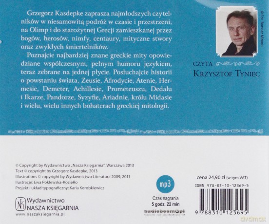 Mity Greckie Dla Dzieci - Grzegorz Kasdepke [AUDIOBOOK] [CD]