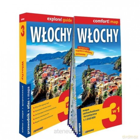 Włochy 3w1: przewodnik atlas mapa [KSIĄŻKA]