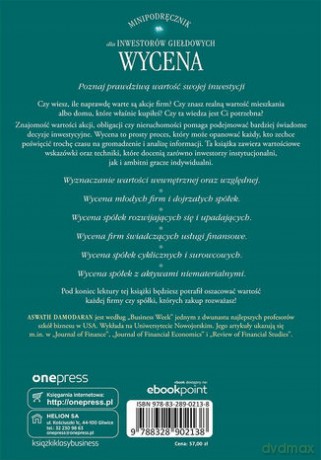 Wycena. Minipodręcznik dla inwestorów giełdowych - Aswath Damodaran [KSIĄŻKA]