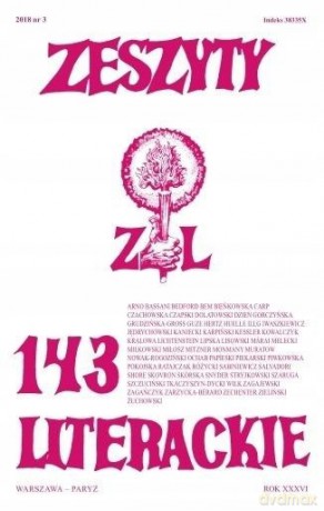 Zeszyty literackie 143 3/2018 [KSIĄŻKA]