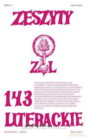 Zeszyty literackie 143 3/2018 [KSIĄŻKA]