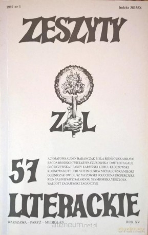 Zeszyty literackie 57 1/1997 [KSIĄŻKA]