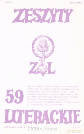 Zeszyty literackie 59 3/1997 [KSIĄŻKA]