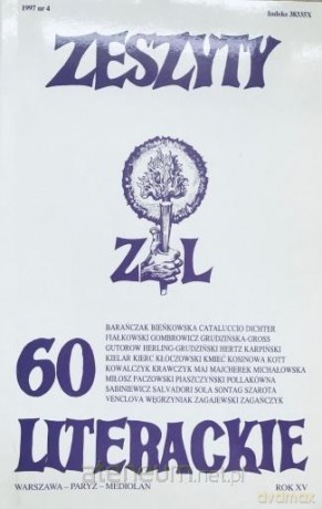 Zeszyty literackie 60 4/1997 [KSIĄŻKA]