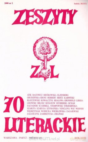 Zeszyty literackie 70 2/2000 [KSIĄŻKA]