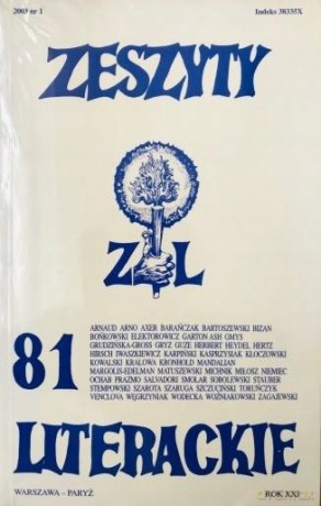 Zeszyty literackie 81 1/2003 [KSIĄŻKA]