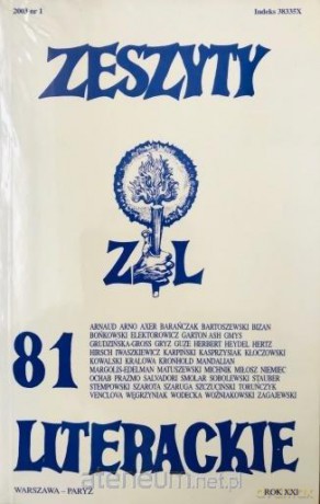 Zeszyty literackie 81 1/2003 [KSIĄŻKA]