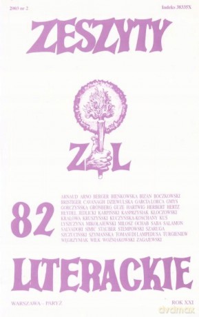 Zeszyty literackie 82 2/2003 [KSIĄŻKA]