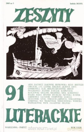 Zeszyty literackie 91 3/2005 [KSIĄŻKA]
