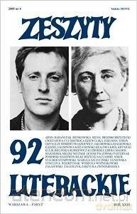 Zeszyty literackie 92 4/2005 [KSIĄŻKA]