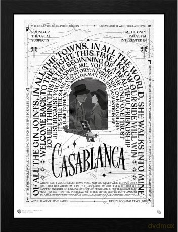 CASABLANCA - Plakat w ramie Warner 100th (30x40)