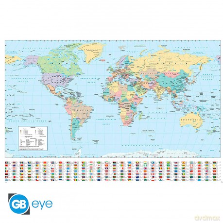 HARPER COLLINS - Poster Maxi 91.5x61 - World Map 21