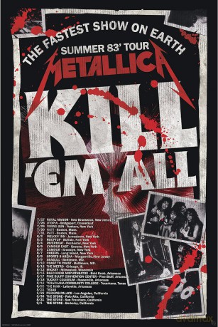 METALLICA - Poster Maxi 91.5x61 - Kill'Em All 83 Tour