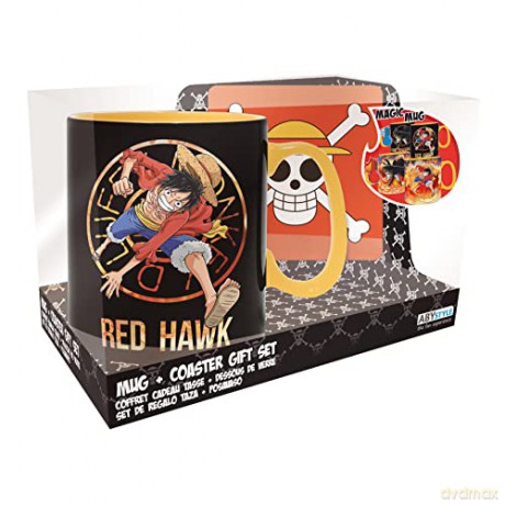ONE PIECE - Pck Kubek Heat Change 460ml+ Coaster