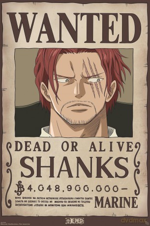 ONE PIECE - Poster Maxi 91.5x61 - Wanted Shanks