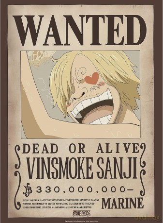 ONE PIECE - Zestaw 2 plakatów Chibi 52x38 - Poszukiwani Zoro i Sanji
