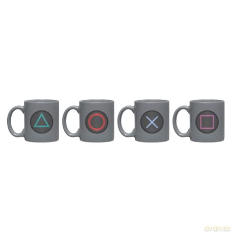 PLAYSTATION - Set 4 espresso mugs - Buttons