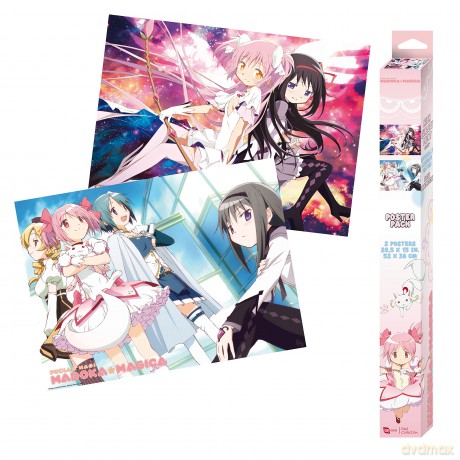 PUELLA MAGI MADOKA MAGICA - Set 2 Posters Chibi 52x38 - Series 1