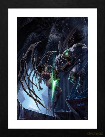 STARCRAFT - Plakat w ramie Zeratul vs Kerrigan (30x40)