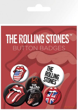 THE ROLLING STONES - Badge Pack - Lips