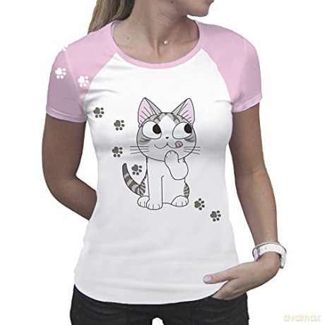 CHI - Tshirt Chi gourmande woman SS white & pink - premium