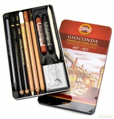 Atrystyczny zestaw prezentowy GIOCONDA ARTSET metalowe pudełko 8890