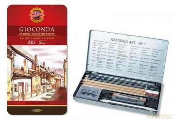 Atrystyczny zestaw prezentowy GIOCONDA ARTSET metalowe pudełko 8890