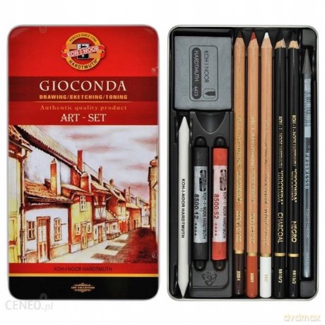 Atrystyczny zestaw prezentowy GIOCONDA ARTSET metalowe pudełko 8890